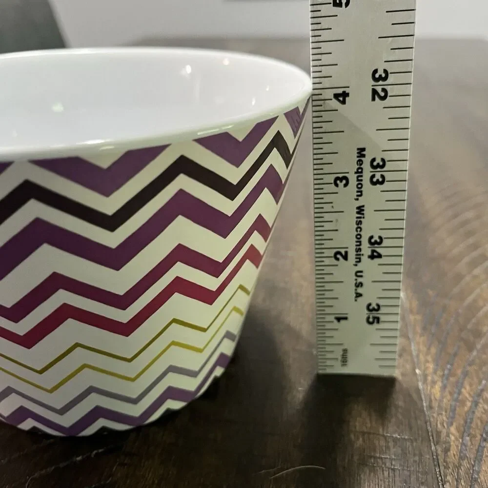Missoni for Target 3pc Serving Mixing Bowl Set Nesting Bowls Colorful Geometric